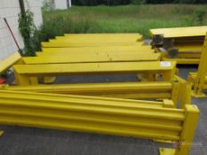 Large Lot of Floor Mount Safety Guard Rails