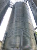 Brock 36' T x 12' Dia Resin Storage Silo, Funnel Base, Bolt-together Construction