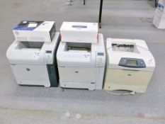 HP Laserjet 4250 Printer, (2) HP Laserjet P4014N Printers
