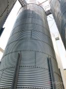 Brock 36' T x 12' Dia Resin Storage Silo, Funnel Base, Bolt-together Construction