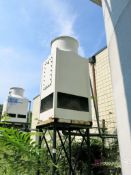 Cooling Technology Institute (CTI) Fiberglass Cooling Tower on Steel Structure