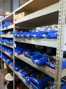 (3) Sections of Teardrop Style Medium Duty Racks w/ Contents