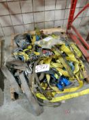 Large Lot of Lifting Straps, Lifting Chains