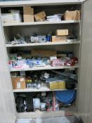 2-Door Metal Cabinet w/ Contents