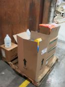 Cases of Face Masks, Safety Jackets, Hard Helmets, Hand Sanitizer