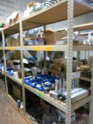 (3) Sections of Medium Duty Racks w/ Contents