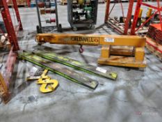 Coldwell Forklift Boom Attachment, Set of 6' Forklift Fork Extensions
