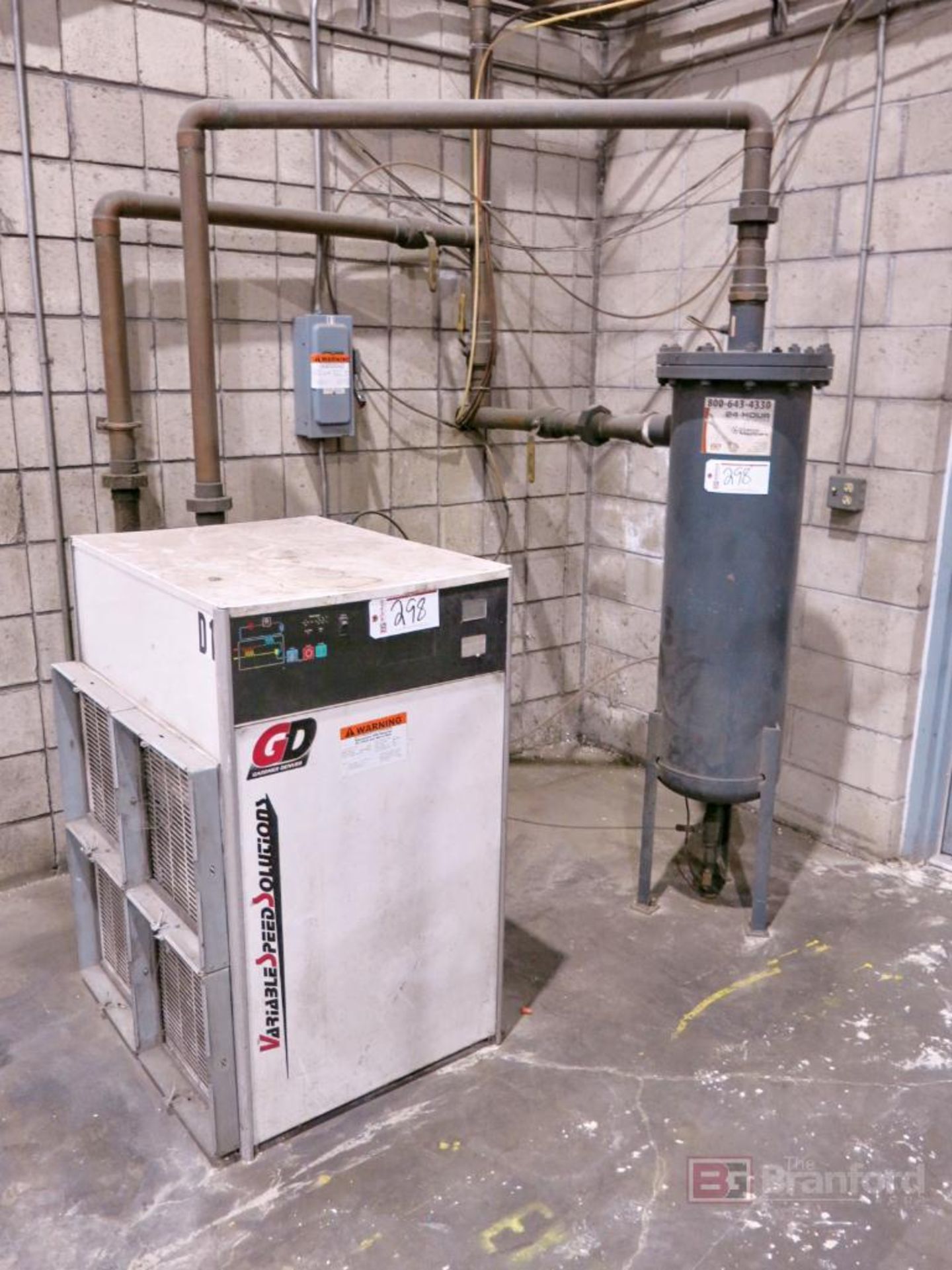 Gardner Denver Model VSS650A-4 Refrigerated Air Dryer
