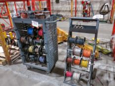 (2) Castered Racks w/ Contents incl Spools of Wire