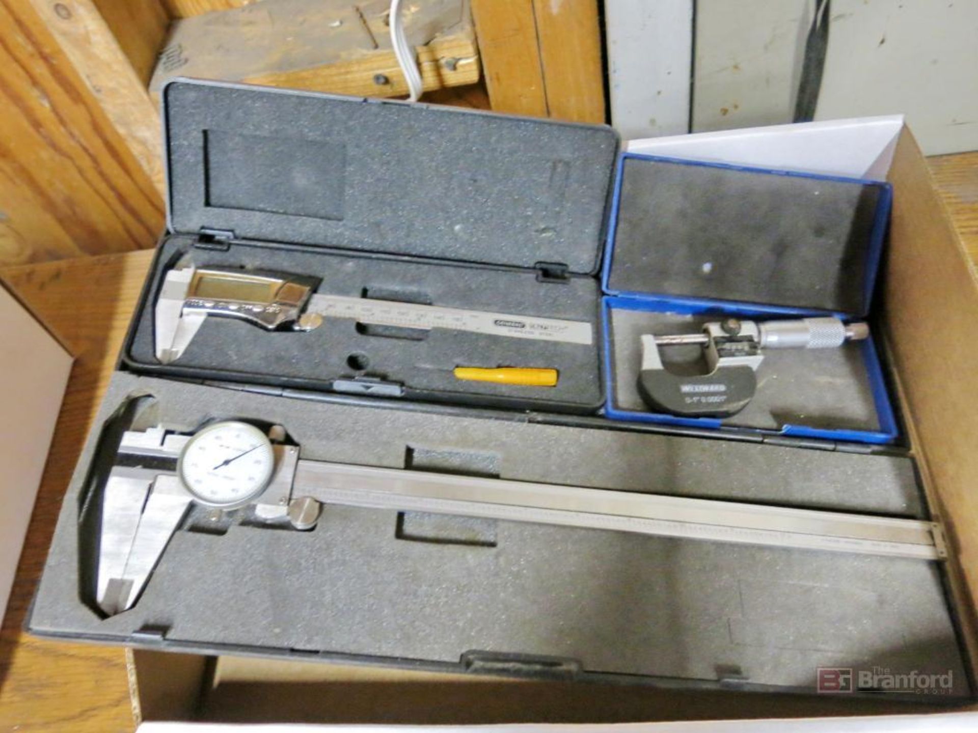 12" Dial Caliper, 6" Digital Caliper, 0-1" Micrometer