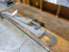 Lot of Assorted Pipe Wrenches