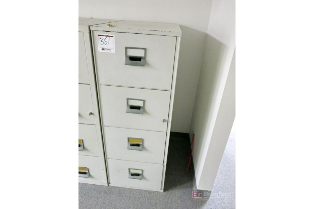 (4) Vertical Fireproof File Cabinets - Image 2 of 2