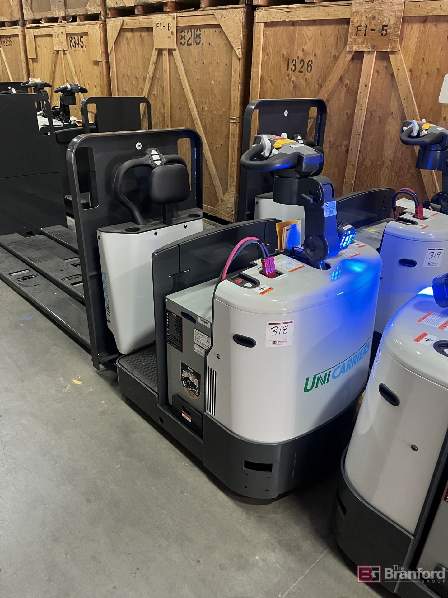 UniCarriers Electric Center Ride Pallet Jack w/ 96" Forks; Model: SPXE2W3G80V