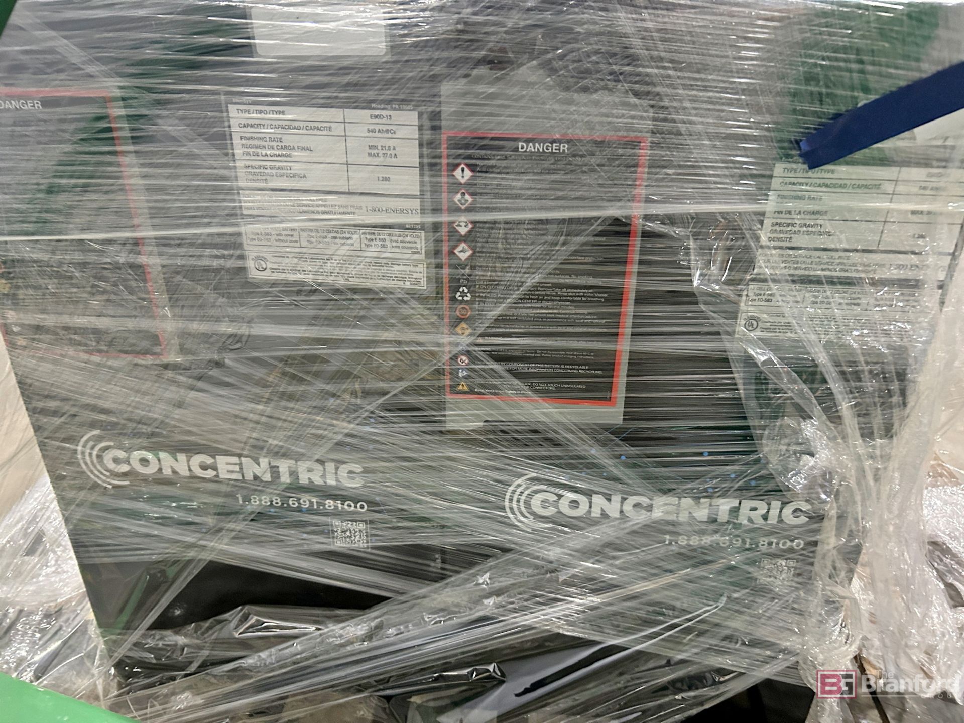 Lot (2) Pallets of (5) Concentric Electric Batteries; Model: E90D-13 - Image 4 of 7