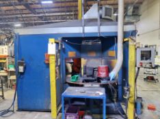 Fanuc Rotary Welding Cell w/ (2) Fanuc Robots Arc Mate 100IB And 100i