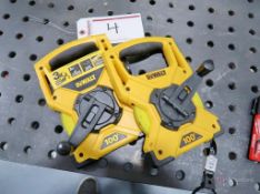 (2) DeWalt DWHT34039 100' Tape Measures
