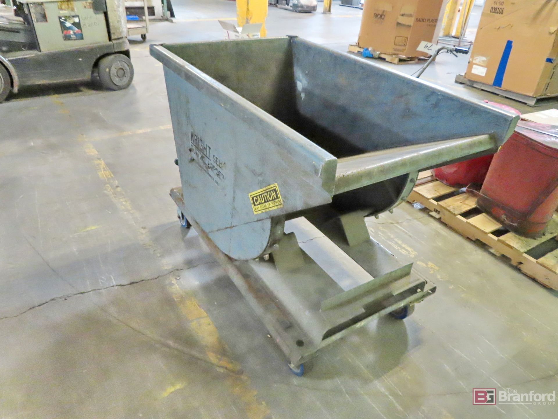 Wright 28" X 48" X 23" Self Dumping Hopper - Image 2 of 2