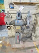 Baldor 2-HP Double End Pedestal Grinder, W/ 8