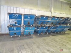 (12) 75 X 36 X 36 Rolling Hoppers