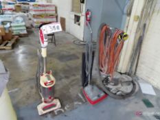 (2) Vacuums & Floor Scrubber