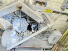 Ingersoll Rand Mdl. 30T 15-HP 3-Stage Piston Type Vacuum Pump