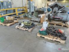 (3) Skids Of Chain, Chain Falls, Rope, Wire, Etc.