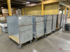 (9) Metal Carts; 4.5' H x 30