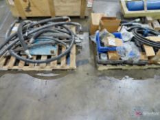 (2) Skids Of Hydraulic Hoses, 1/2-HP Motor, Breakers, Etc