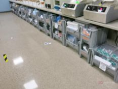 Large Lot of Nestable Stackable Bins w/ Contents