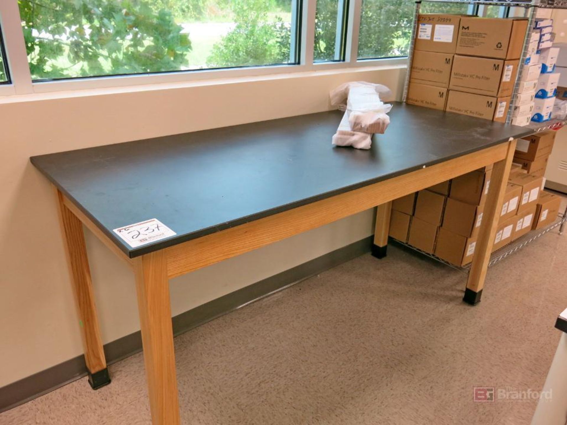 (2) Wood Based Lab Topper Work Benches w/ 28" & 36" Legs - Image 2 of 2