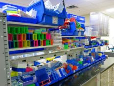 Large Lot of Pipette Stands, Syringe and Tube Stands