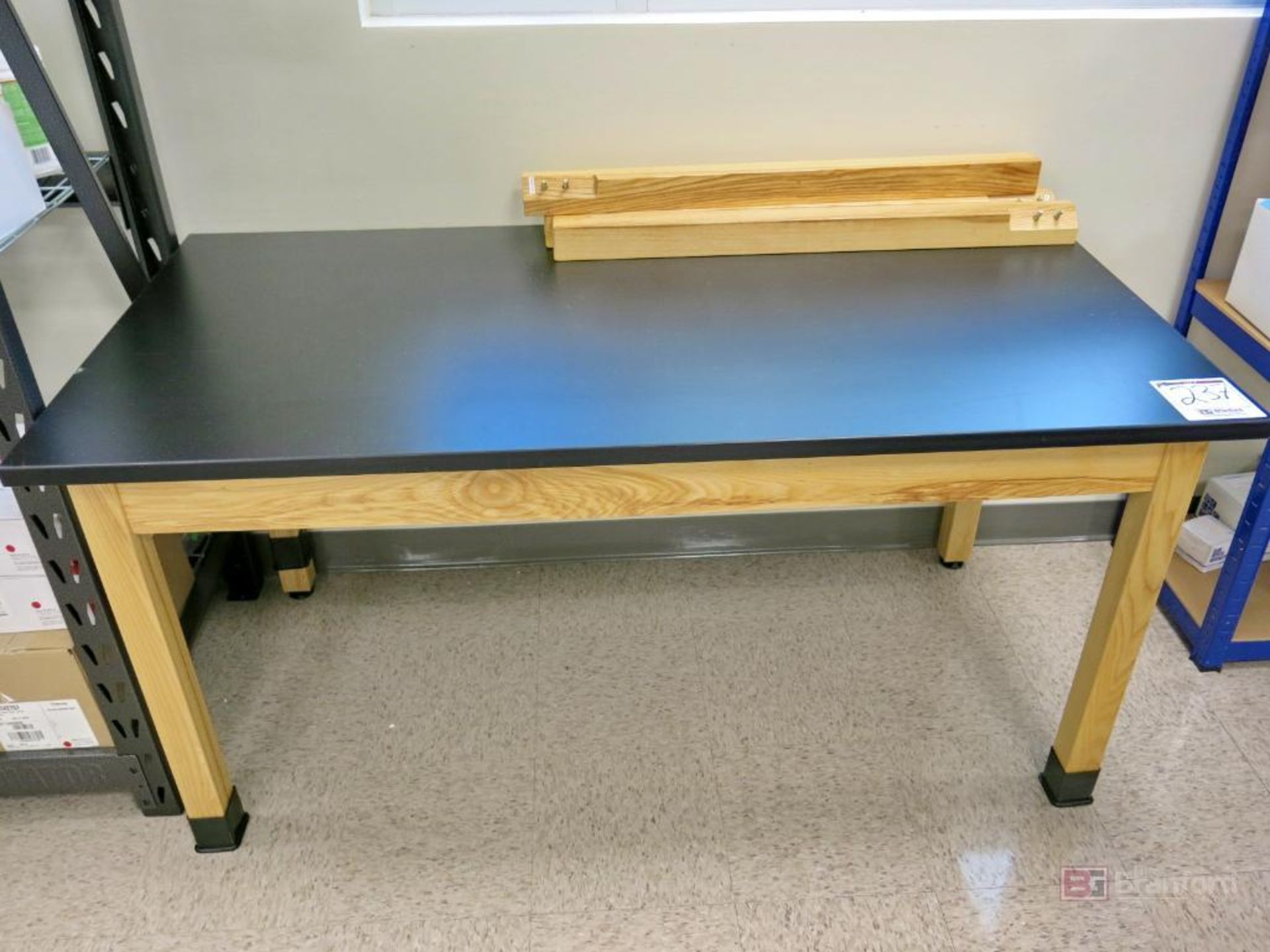 (2) Wood Based Lab Topper Work Benches w/ 28" & 36" Legs