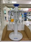 Lot of (6) Eppendorf Research Plus Variable ML Pipettes w/ Stands