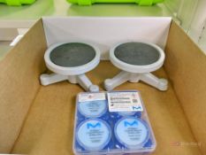 (2) Rotating Stands, MF Millipore .22 Um MEC Membranes