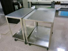 (2) Stainless Steel Carts