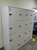 (2) Sections of Lockers Incl 16-Lockers per Section