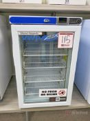 VWR Model HCUCFS0204G Single Door Glass Front Refrigerator