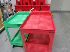 (2) Rubbermaid Style Carts