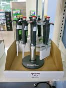 Lot of (8) Ergo 1 Pipettes w/ Ergo 1 Stand