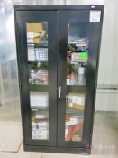 (3) 2-Door Blast Front Cabinets w/ Assorted Contents