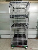 (2) OptiCart Castered, Enclosed Security Carts