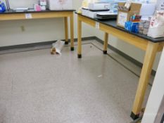 Lot of (3) Wooden Based Lab Top Benches w/ 36