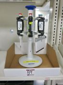 Lot of (6) Ergo 1 Various ML Pipettes w/ Eppendorf Stands