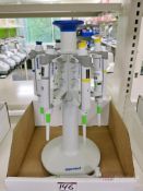 Lot of (6) Eppendorf Research Plus Variable ML Pipettes w/ Stands