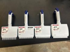 Lot (4) Rainin Pipet-Lite XLS Pipettes