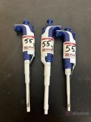 Lot (3) Rainin Pipet-Lite XLS Pipettes