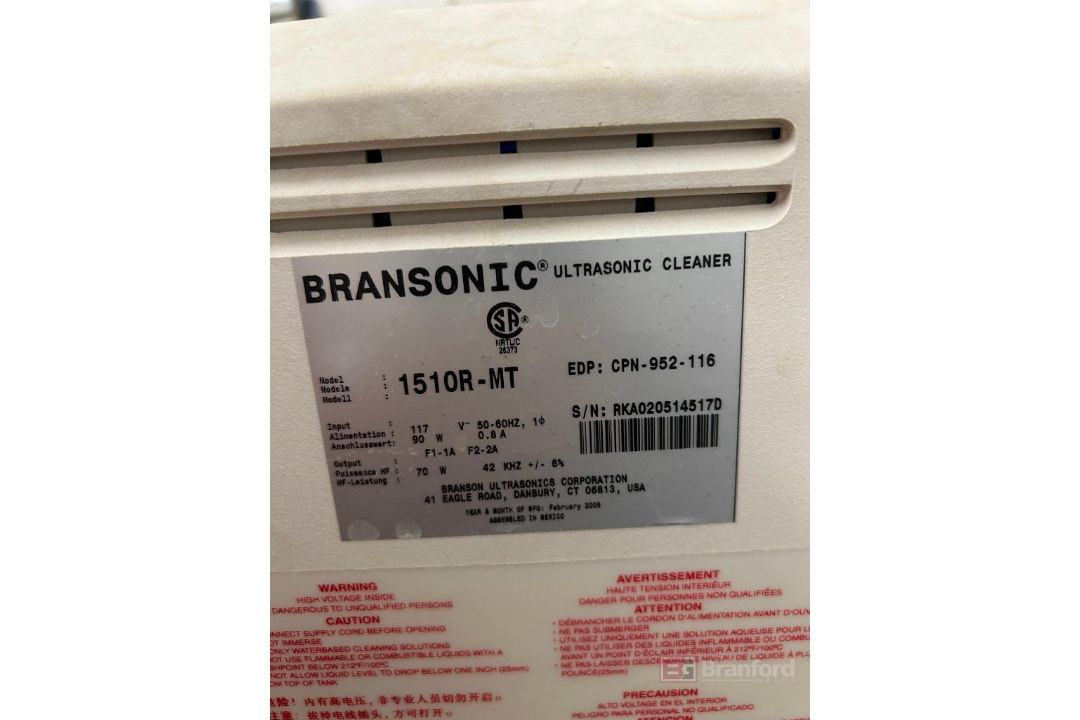 Branson Model: 1510 Ultrasonic Cleaner - Image 3 of 3