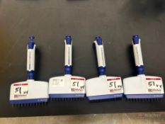 Lot (4) Rainin Pipet-Lite XLS Pipettes
