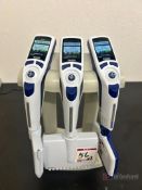 Lot (3) Rainin E4 XLS Digital Pipettes with Charging Stand