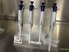 Lot (4) Rainin Pipet-Lite XLS Pipets